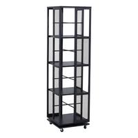BÜCHERREGAL Schwarz - Schwarz, Holz (40/147/40cm) - MCW