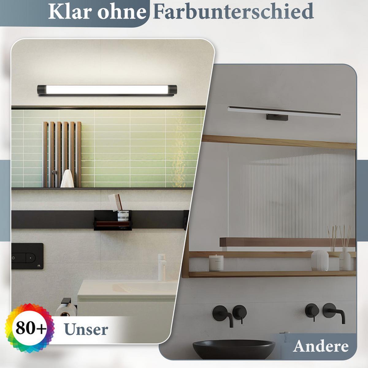 SPIEGELLEUCHTE BRUNO Ⅲ 50/4/8 CM - Schwarz, Glas (50/4/8cm) - Nettlife