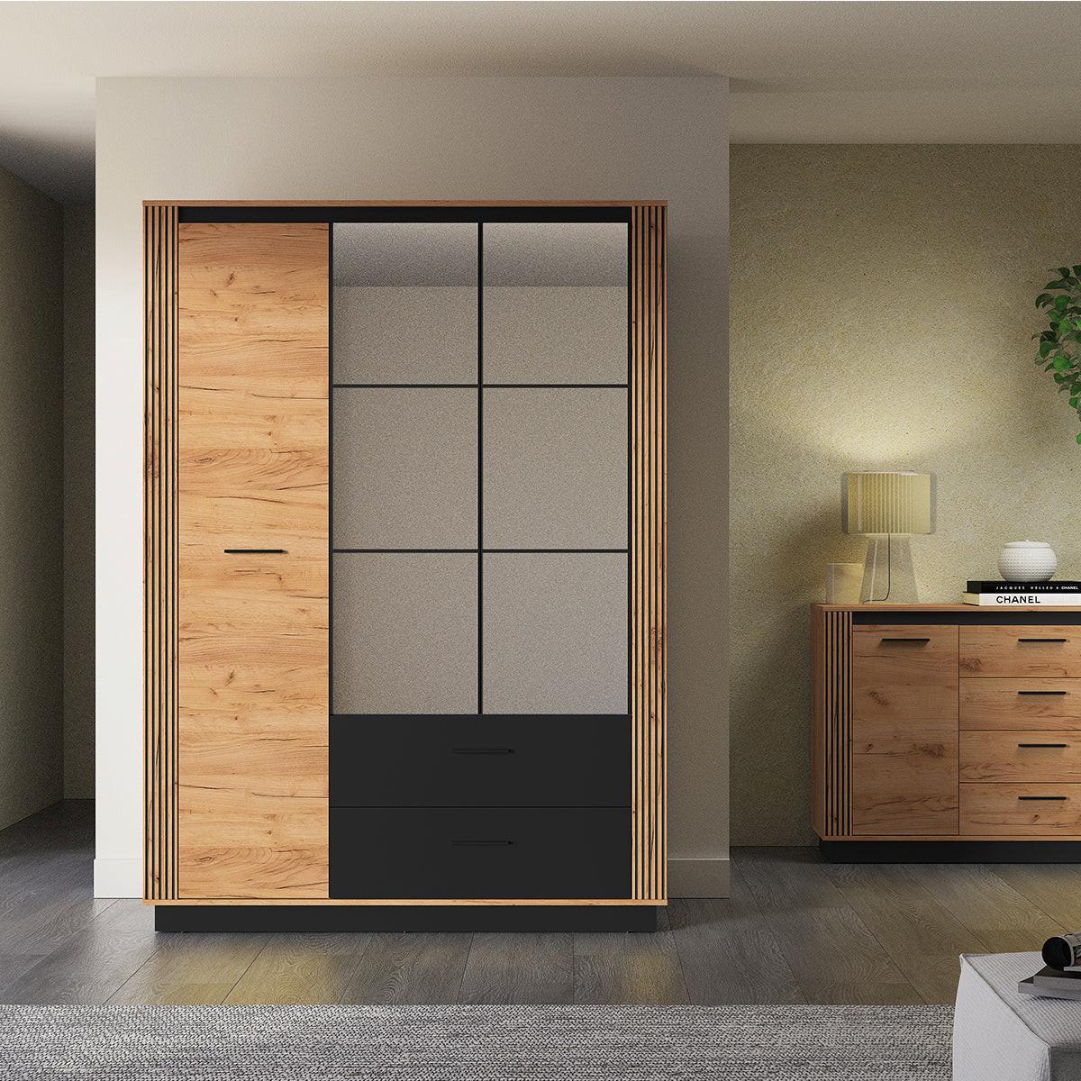 SCHRANK 3 Türen Solal Holz - Braun, Holzwerkstoff (150/210/58cm) - Petits-meubles