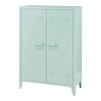 METALLSCHRANK Oripää - Pastellgrün, Metall (75/110/33cm) - [en.casa]