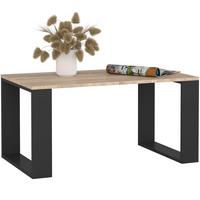 COUCHTISCH Eiche Sonoma, Schwarz 45/92/53 - Schwarz, Textil (53/92/45cm) - RAUMHIRSCH FURNITURE