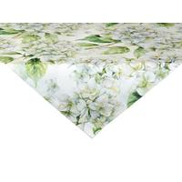 XS-MITTELDECKE Landlust-Hortensie weiß 60/60 cm - Weiß/Grün, Textil (60/60cm) - beties Heimtextil