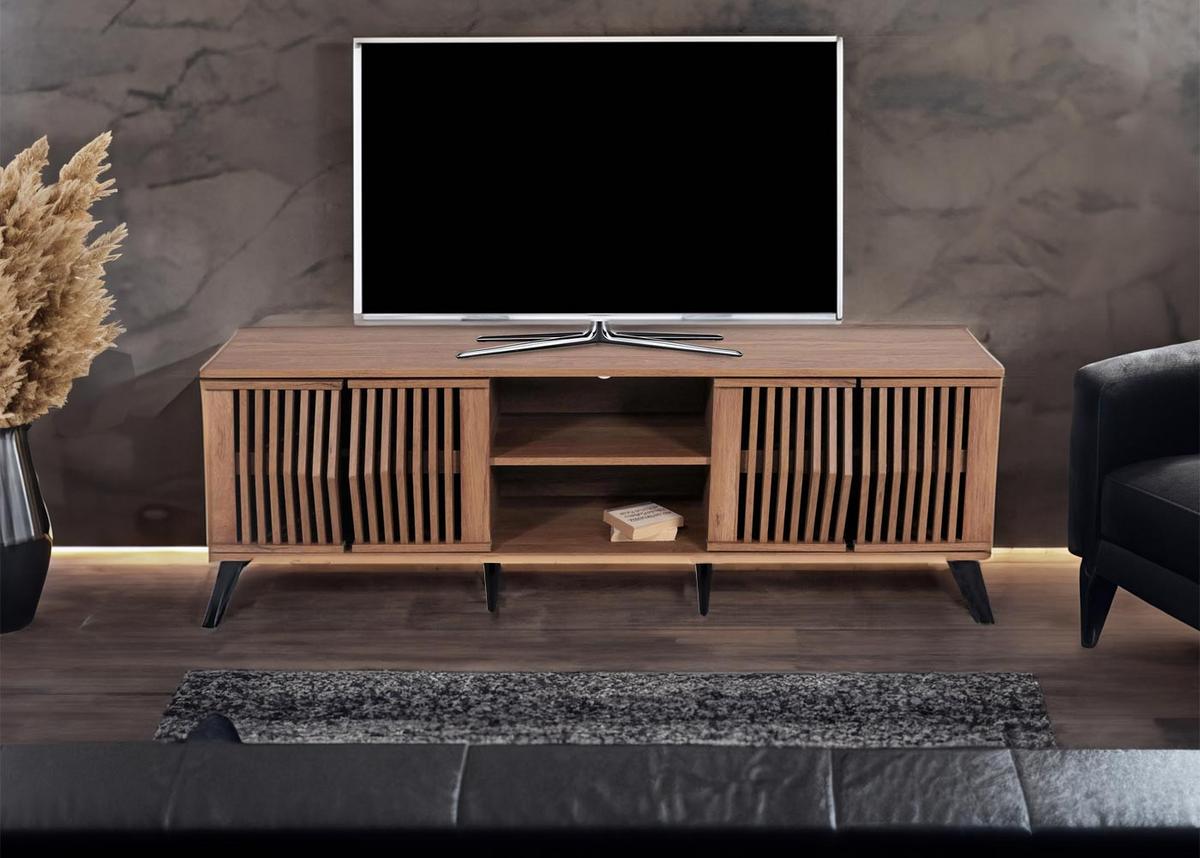 TV-RACK Braun - Braun, Holz (166/55/41cm) - MCW