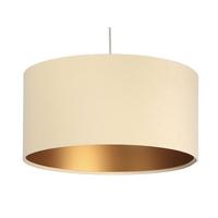 HÄNGELEUCHTE Gold 40/20 cm - Beige/Goldfarben, Kunststoff (40/0.6/20cm) - ONZENO