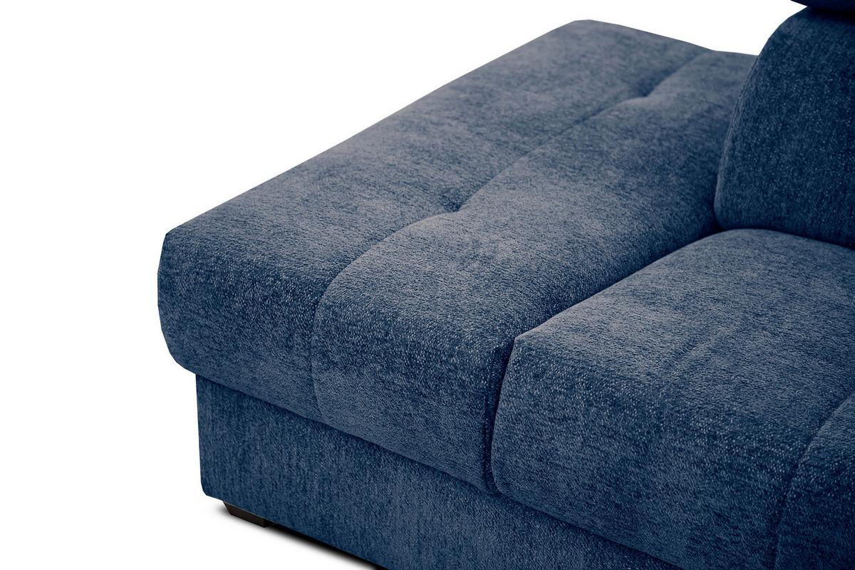 ECKSOFA CALVERA 5-Sitzer, dunkelblau - Dunkelblau, Holzwerkstoff/Textil (239/298cm) - Wozimo