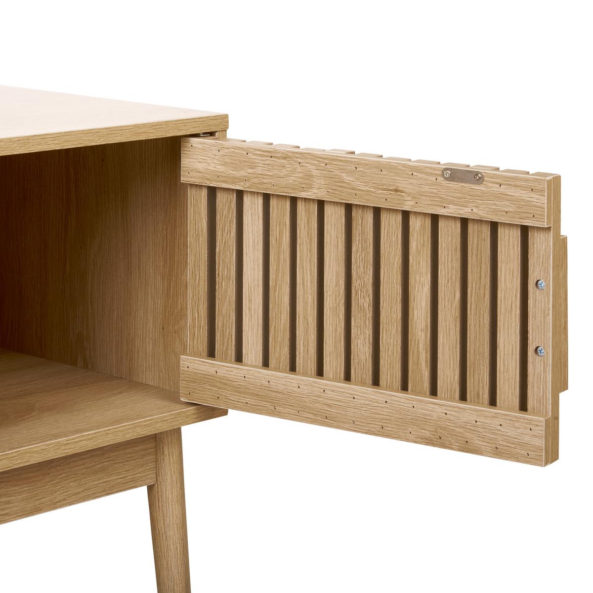 TV-MÖBEL Hellbraun Lynwood - Braun, Holzwerkstoff (117/48/40cm) - Beliani