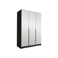 KLEIDERSCHRANK Calia III - Goldfarben, Holzwerkstoff/Metall (150/215/58cm) - MIRJAN24