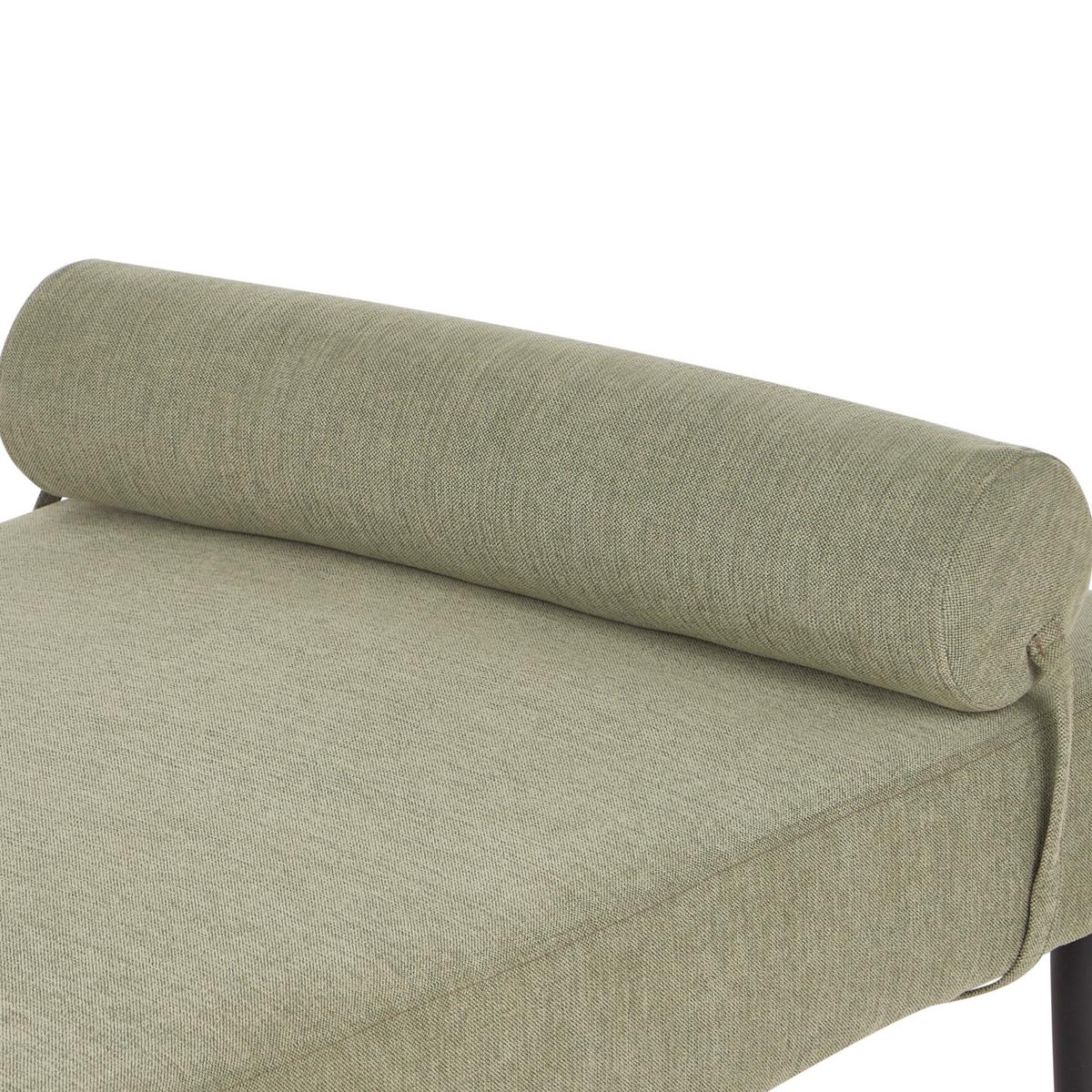 CHAISELONGUE Stoff Grün Mauriac - Grün, Textil (74/40/180cm) - Beliani