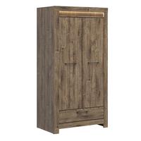 SCHRANK 2 Türen Amaury Holz - Braun, Holzwerkstoff (102/200/62cm) - Petits-meubles