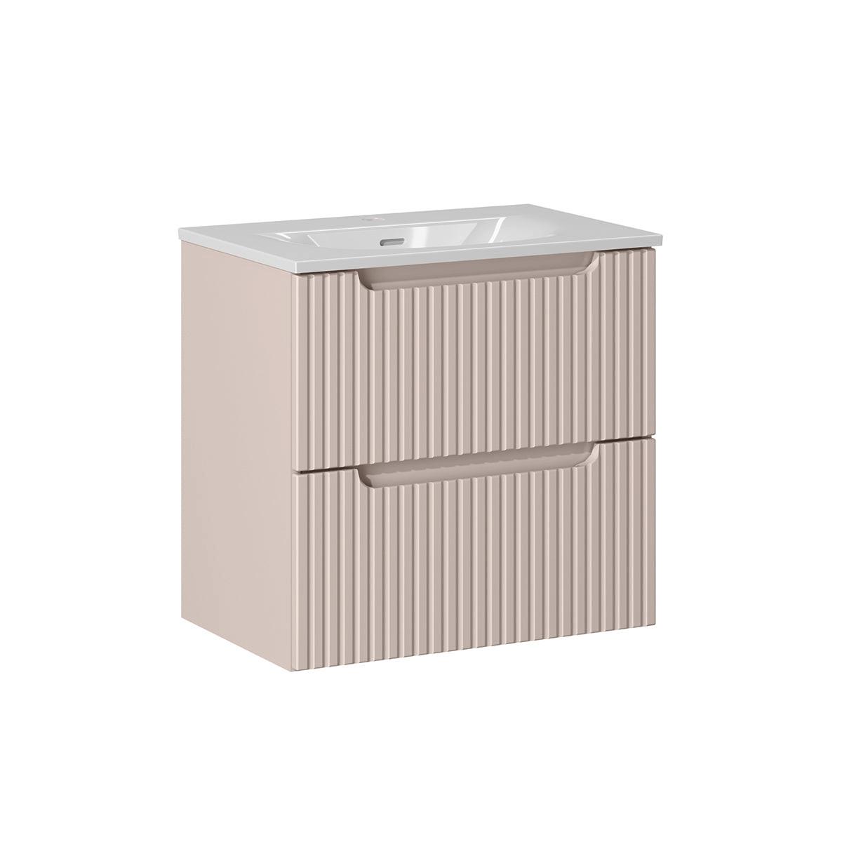WASCHTISCH 60cm Riva Kaschmir - Beige, Holzwerkstoff (60/57/40cm) - Petits-meubles