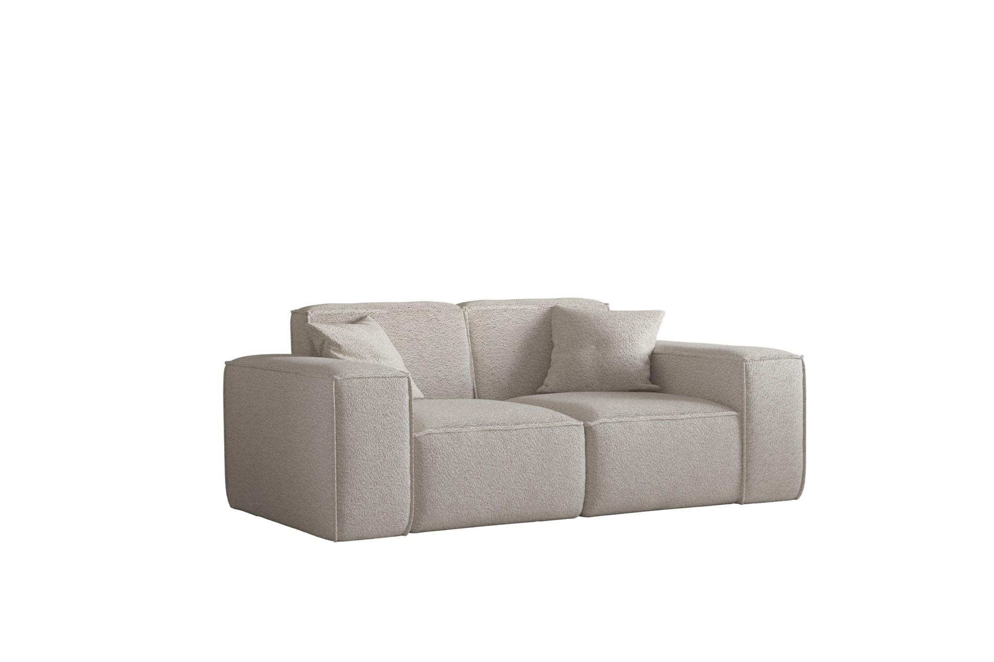 SOFA Celes Premium 2-sitzer Ascot Bukla - Beige, Holzwerkstoff/Textil (186/73/88cm) - Fun Möbel