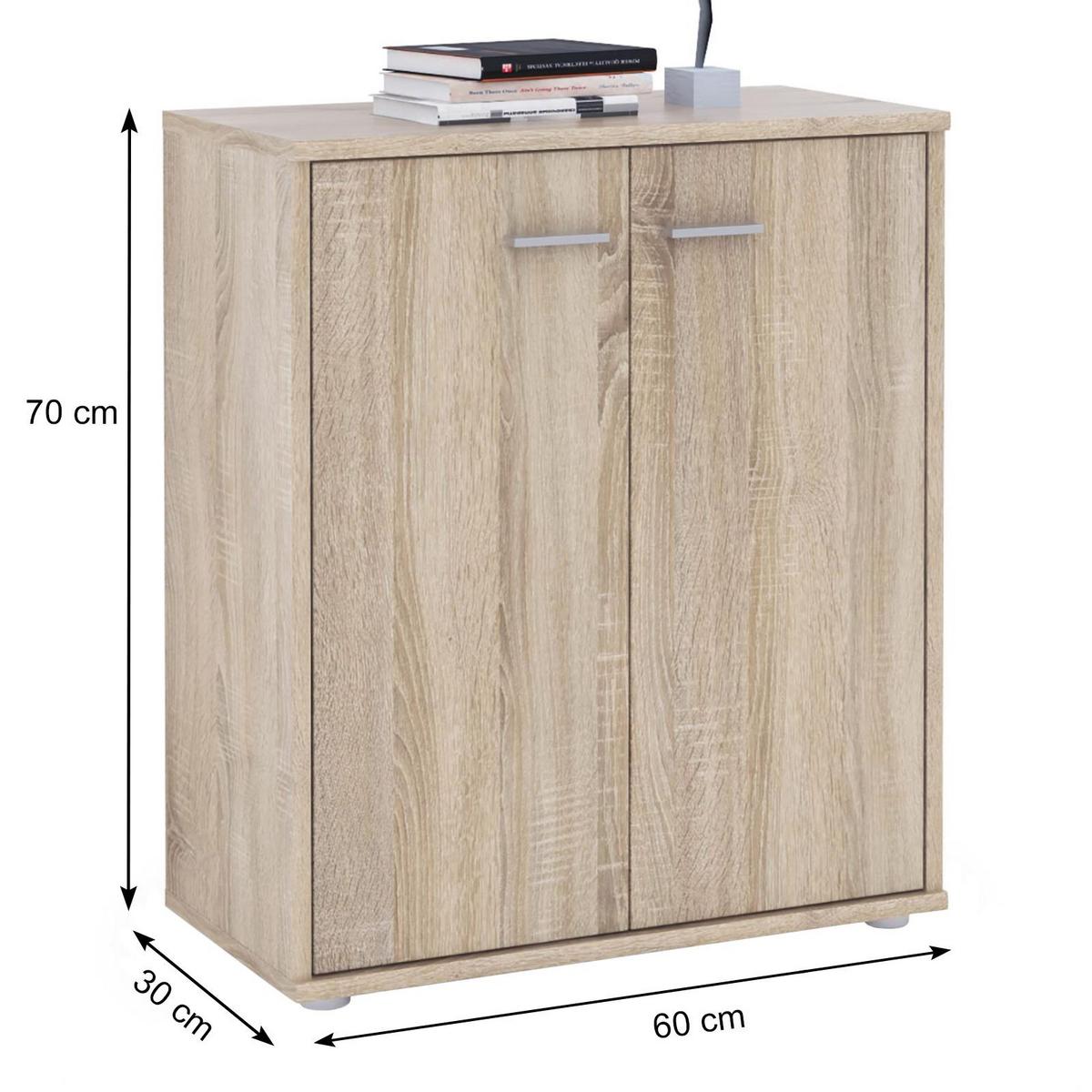 KOMMODE TOMMY - Sonoma Eiche, Holzwerkstoff (60/70/30cm) - CARO-Möbel