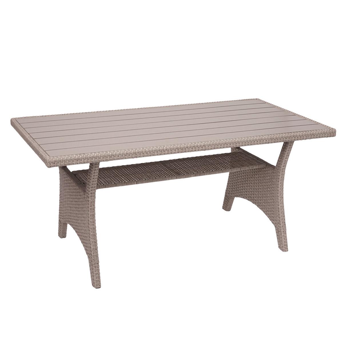 POLY-RATTAN GARNITUR Braun - Braun, Kunststoff - MCW
