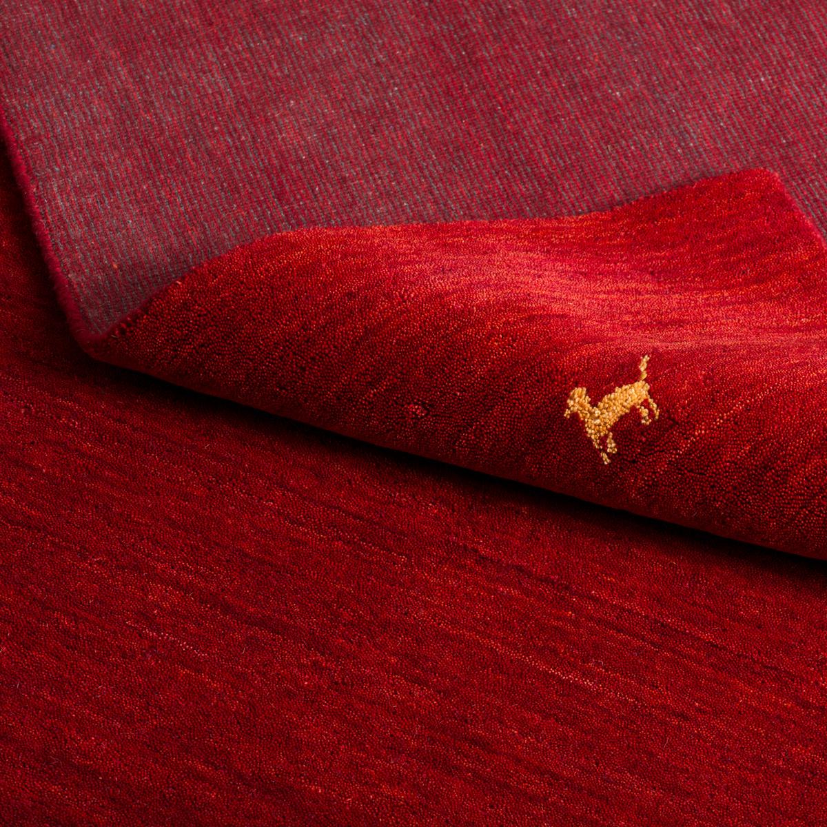 NATUR TEPPICH INDO NEPAL GABBEH SHIVA - Rot, Textil (70/300cm) - Pergamon
