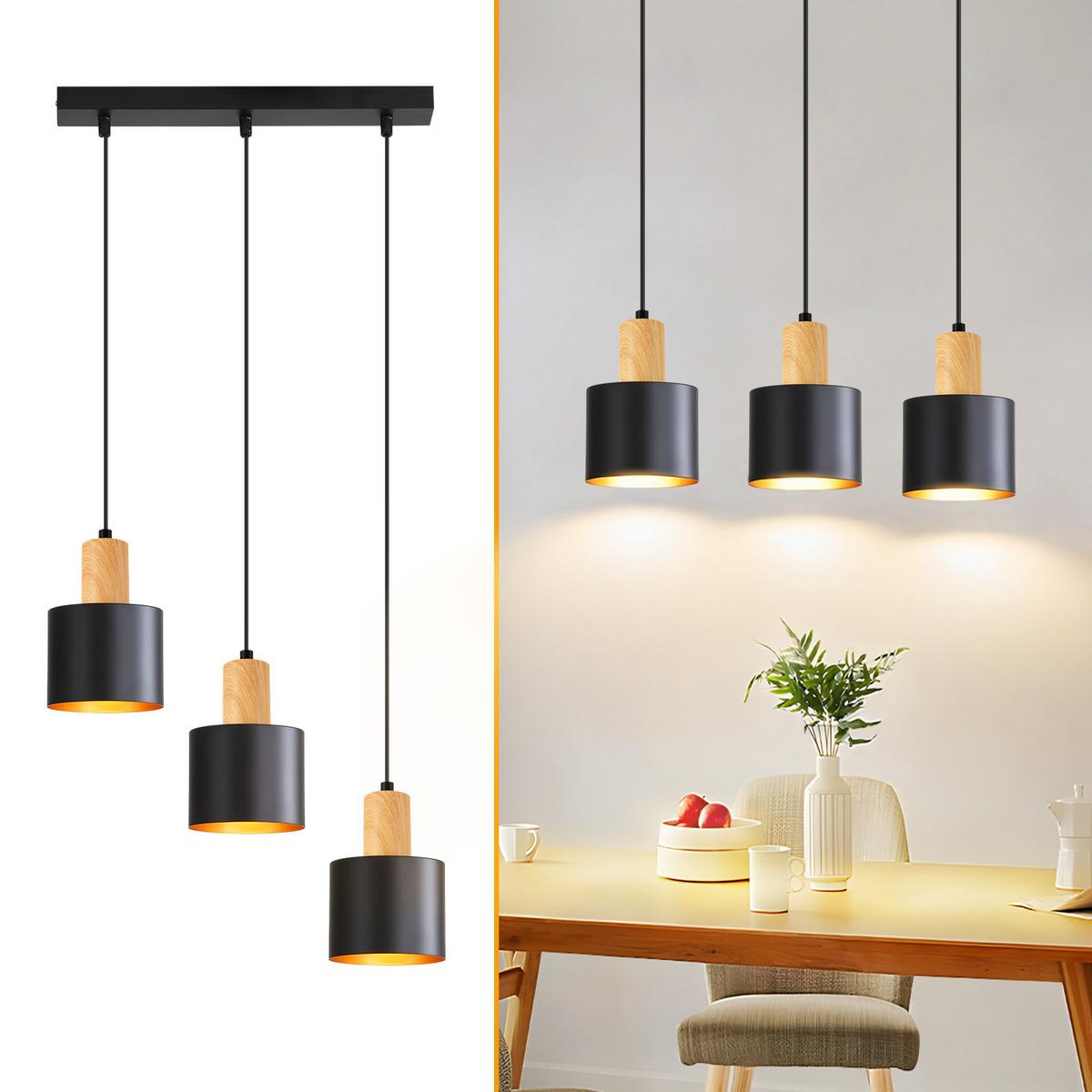 PENDELLEUCHTE Celen 40/12/173.5 cm - Schwarz, Metall (40/12/173.5cm) - ZMH