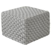 POUF Kunststoff Grau Nalli - Grau, Textil (50/35/50cm) - Beliani