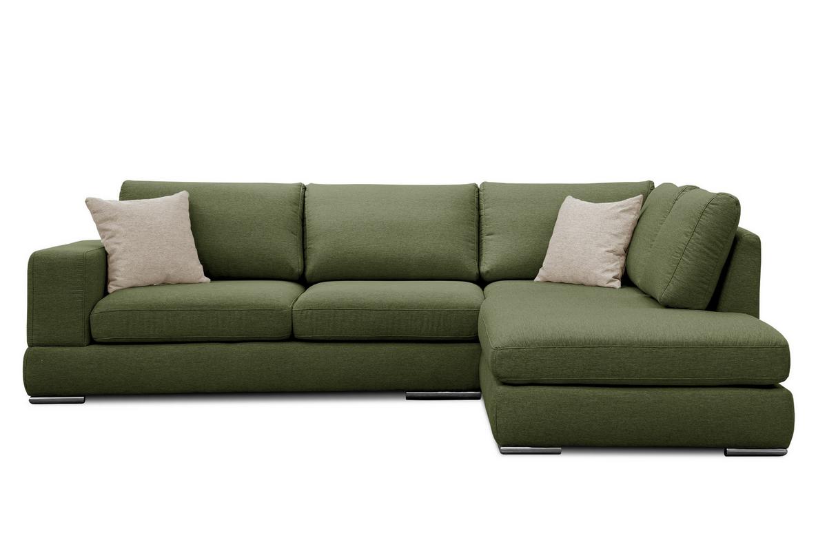 ECKSOFA OTTO 5-Sitzer, grün - Grün, Holzwerkstoff/Textil (279/219cm) - Wozimo