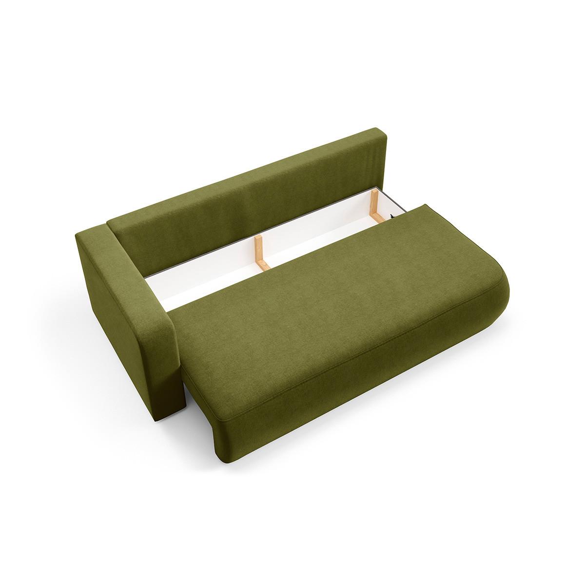 SOFA Antonio 3 Sitzplätze Grün - Grün, Holz (228/82/106cm) - Petits-meubles