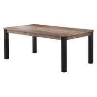 ESSTISCH Eiche Tabak, schwarz Küchentisch 200 x 90 cm - Eichefarben/Schwarz, Holzwerkstoff (100/200/77cm) - Top.Furn