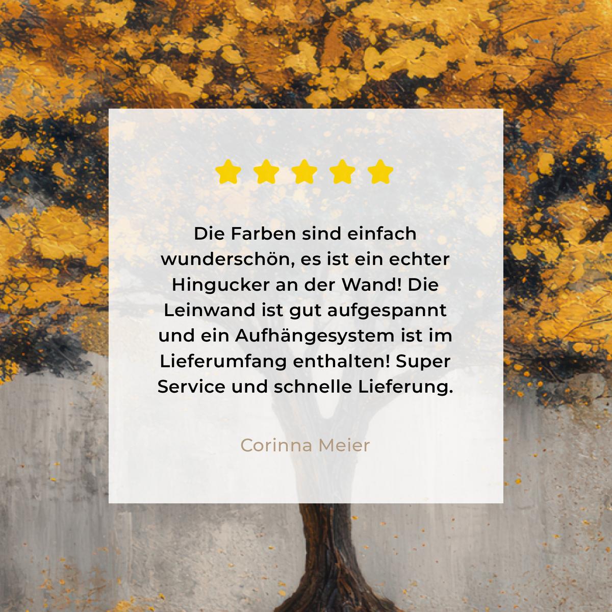LEINWANDBILD Baum - Blätter - Gold - Abstrakt Deko Schlafzimmer 30x20 cm - Grau, Textil (30/20cm) - MuchoWow