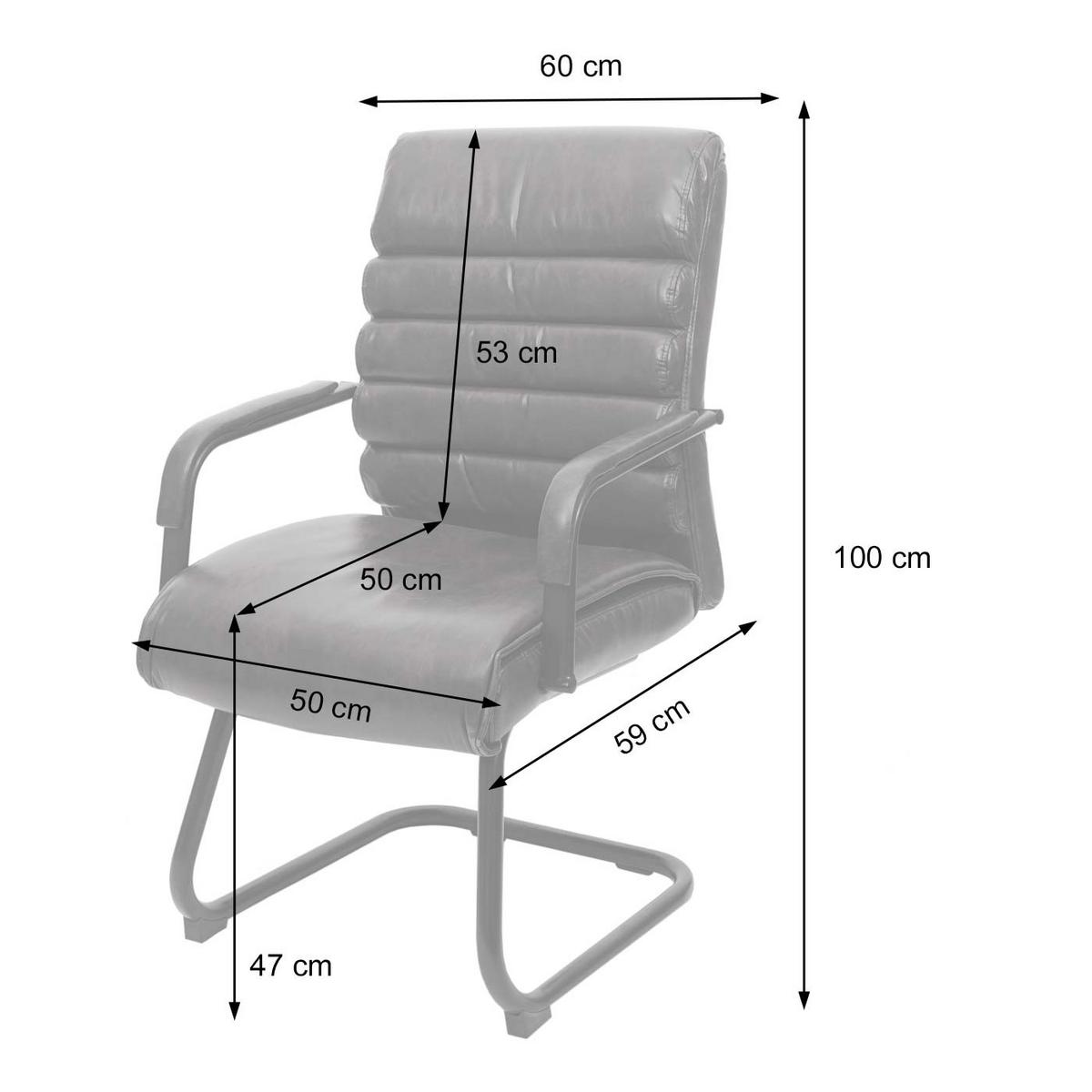 KONFERENZSTUHL Braun 6er-Set - Braun, Textil (60/100/59cm) - MCW