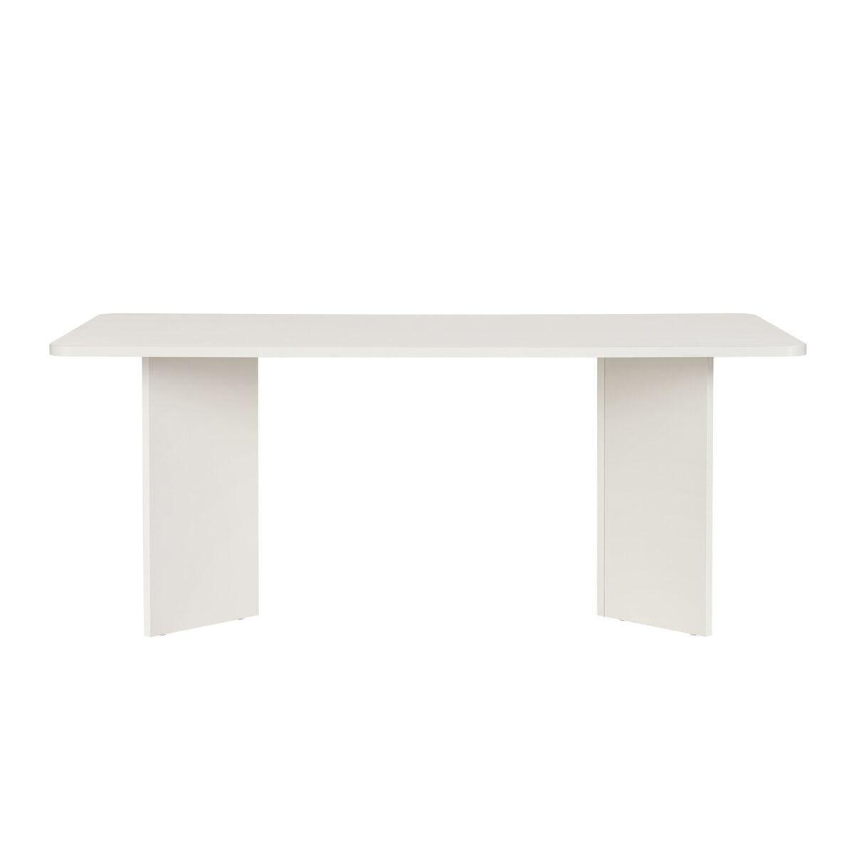 ESSTISCH mit rechteckiger Tischplatte 35/46/180 cm - Eiche Bianco, Holzwerkstoff (96/90/75cm) - Calicosy