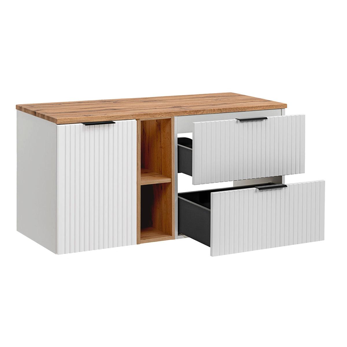 WASCHTISCHUNTERSCHRANK 120.8cm Adriel Weiß - Weiß, Holzwerkstoff (120.8/59/46cm) - Petits-meubles