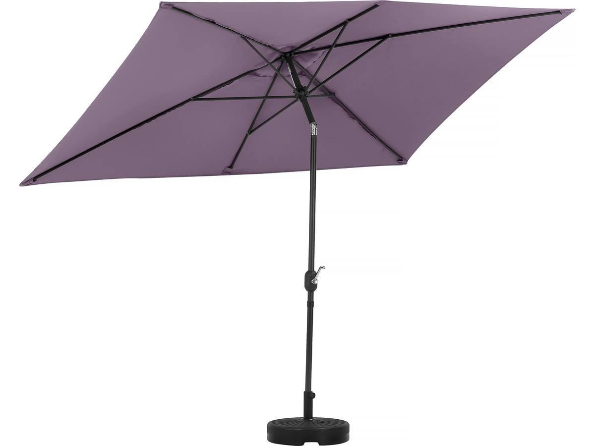 SONNENSCHIRM sol 2 Lila - Lila, Metall (300/200cm) - Habitat Garten