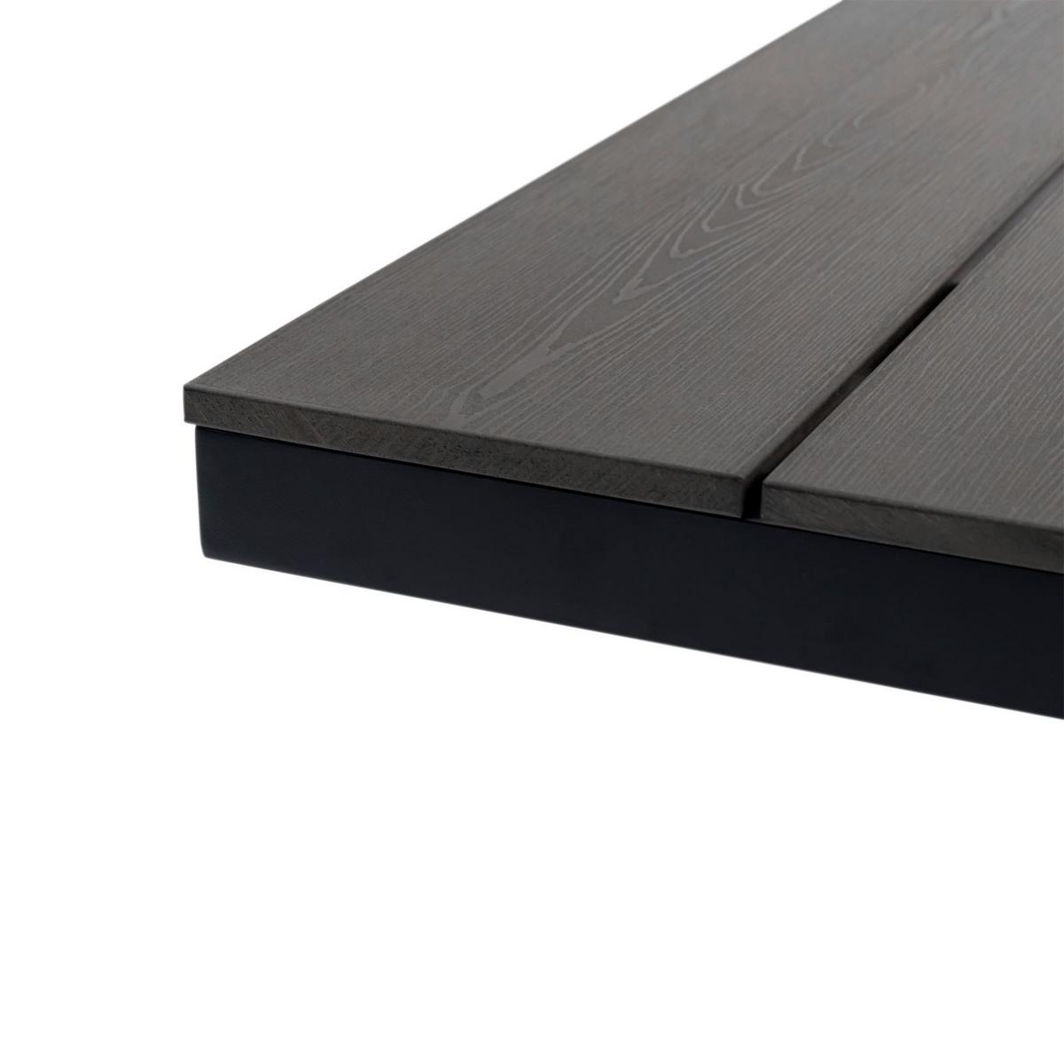 GARTENTISCH ISOLA schwarz - Schwarz, Kunststoff/Metall (100/180/76cm) - IDIMEX