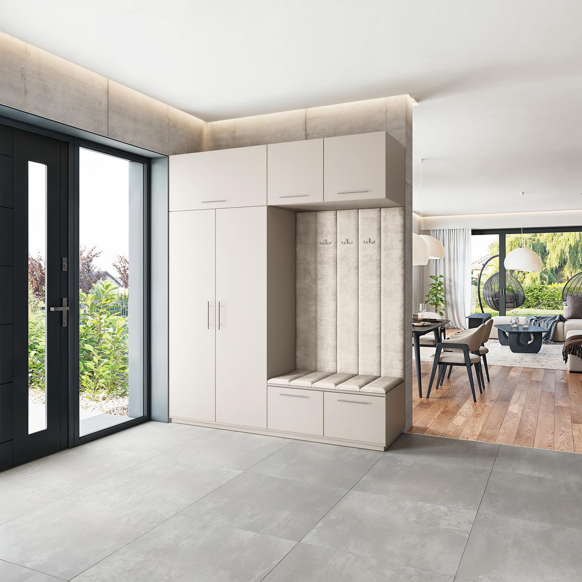 GARDEROBENSCHRANK REMA 200/240/60 cm Modern Kaschmir - Kaschmir/Beige, Holzwerkstoff (200/240/60cm) - MASSENO