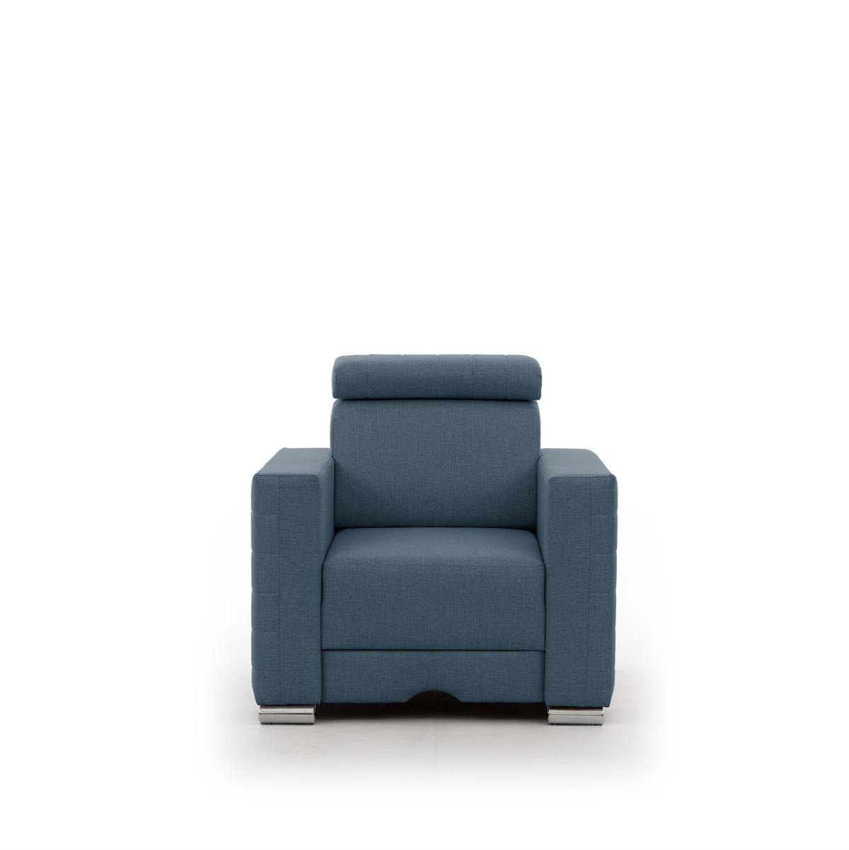 SESSEL Canton In Liverpool - Blau, Holzwerkstoff/Textil (94/92/93cm) - Fun Möbel