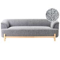 3-SITZER-SOFA Stoff Dunkelgrau Alnor - Dunkelgrau, Textil (205/67/85cm) - Beliani