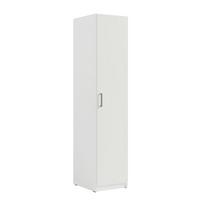 DREHTÜRENSCHRANK RYGEN 46,2/197,5/53,5cm 1-türig Weiß - Weiß, Holzwerkstoff (46.2/197.5/53.5cm) - MASSENO