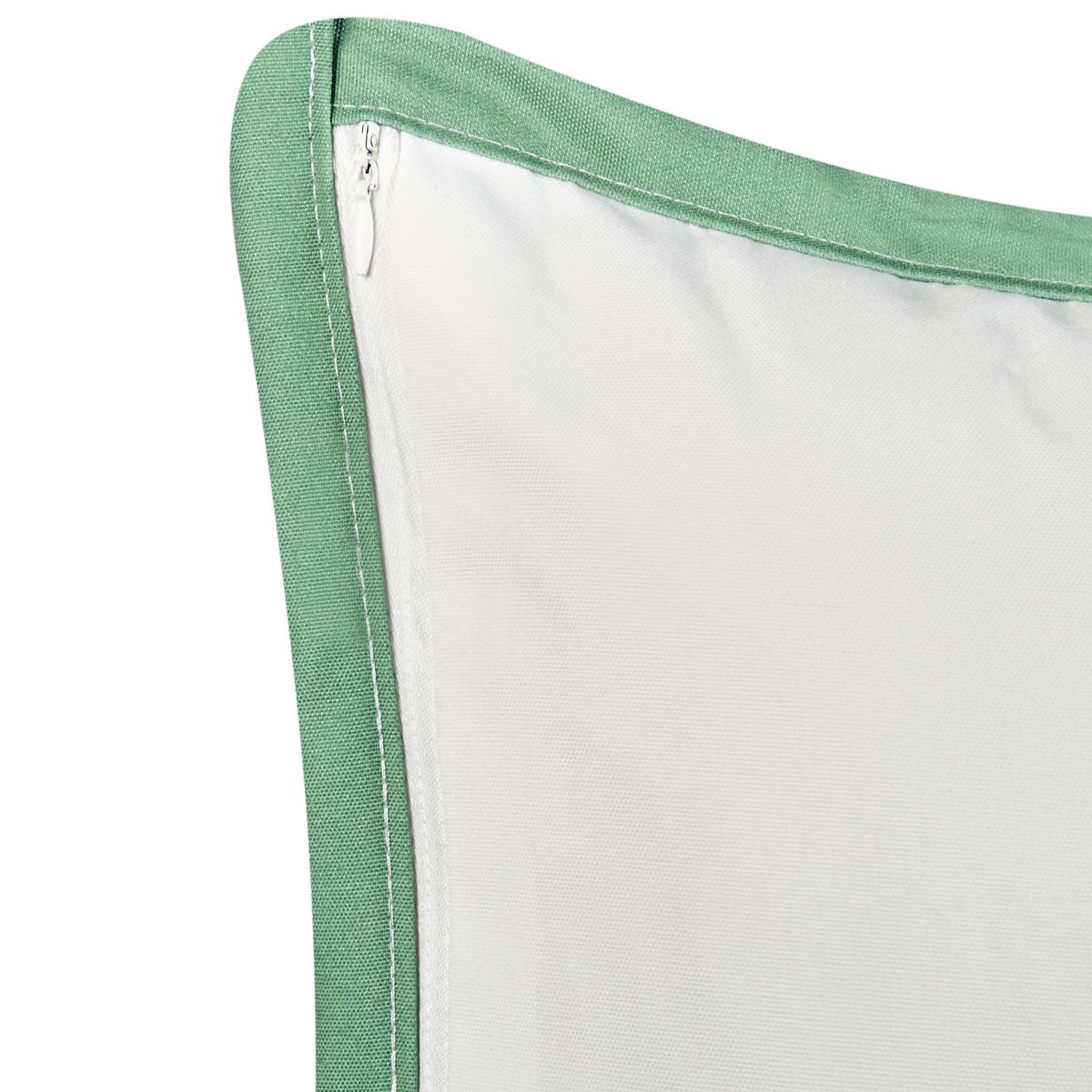 GARTENKISSEN 2er-Set Grün 30/50 cm Meadow - Weiß/Grün, Textil (50/12/30cm) - Beliani