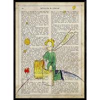 POSTER Prinz Für Kleine Kinder. A4 Schwarzer Rahmen - Schwarz, Papier (29.7/5/21cm) - Nacnic