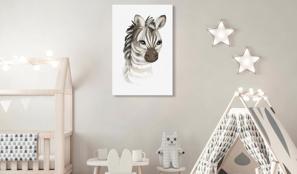 KUNSTDRUCK Weiß 80/120 cm - Weiß/Braun, Textil (80/120cm) - KUNSTLOFT