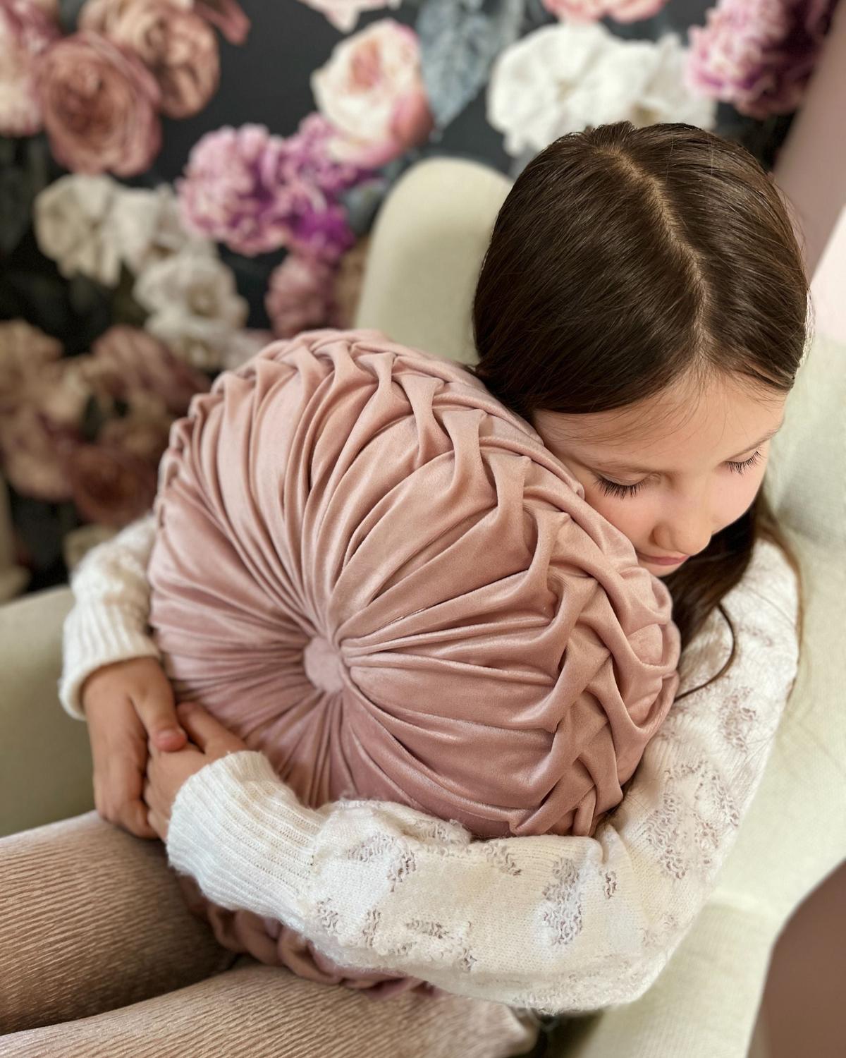 DEKOKISSEN Pastellrosa 40/40 cm Udala - Pink, Textil (40/40cm) - Beliani