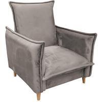 RELAXSESSEL Pillow beige mit Buchenbeinen - Beige/Buchefarben, Textil (84/95/88cm) - Beautysofa
