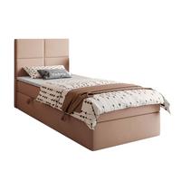 BOXSPRINGBETT Bett CROSS MINI mit Topper 100x200 cm Jasmine 61 - Rosa, Textil - Lookway