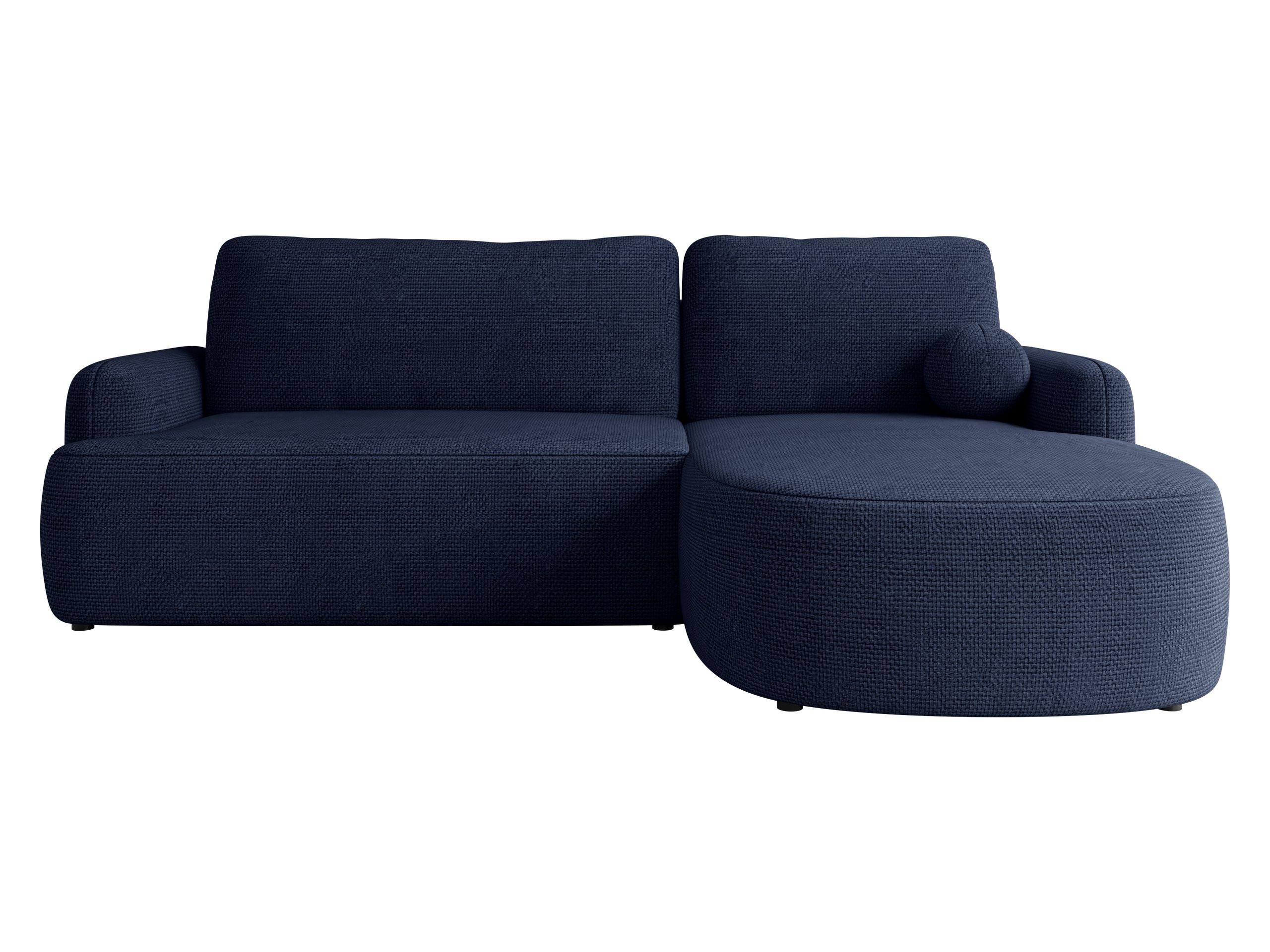 ECKSOFA Loridu, Seite: Rechts - Schwarz/Dunkelblau, Holz/Kunststoff (250/174cm) - MIRJAN24