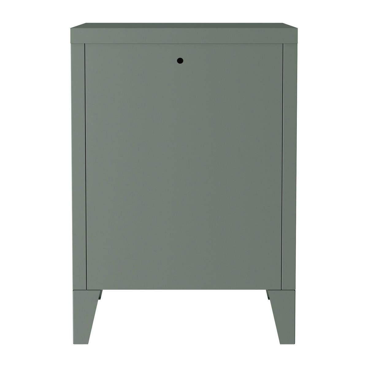 NACHTSCHRANK Inari - Dunkelgrau, Metall (40/57/30cm) - [en.casa]