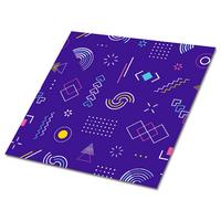 SELBSTKLEBENDE Wandfliesen 9 Stück 30x30 cm - Geometrisches Muster - Violett, Textil (30/1.6/30cm) - TULUP