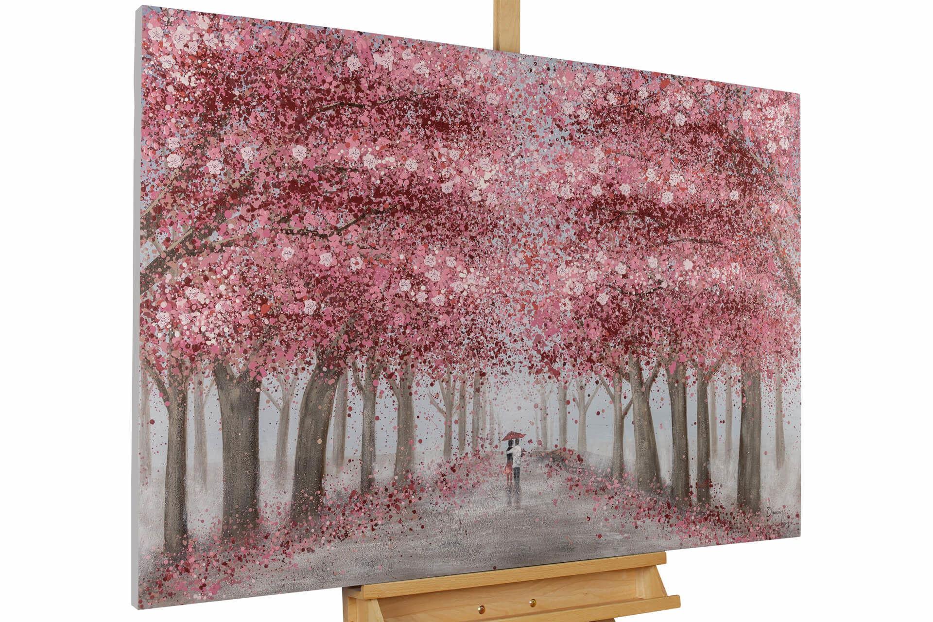 ÖLGEMÄLDE 120/80 cm - Pink, Holz/Textil (120/80cm) - KUNSTLOFT