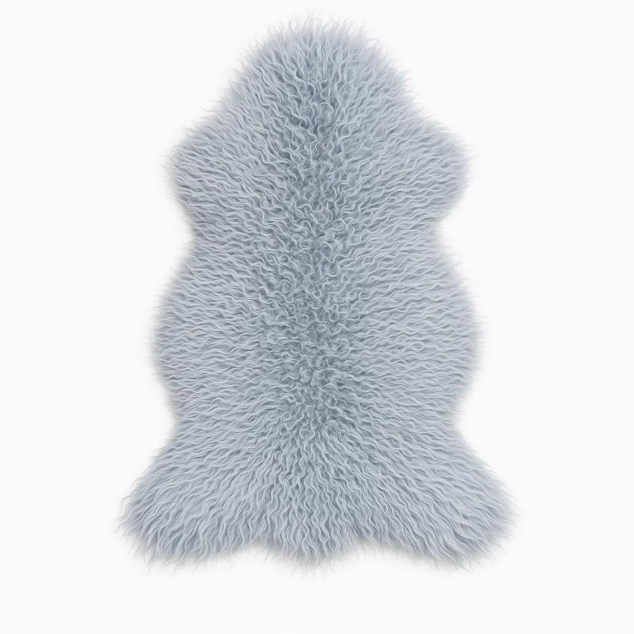 SCHAFFELL Island Lammfell lockig ca. 110 cm Naturfarben - Grau, Fell (60/110cm)
