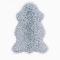 SCHAFFELL Island Lammfell lockig ca. 110 cm Naturfarben - Grau, Fell (60/110cm)
