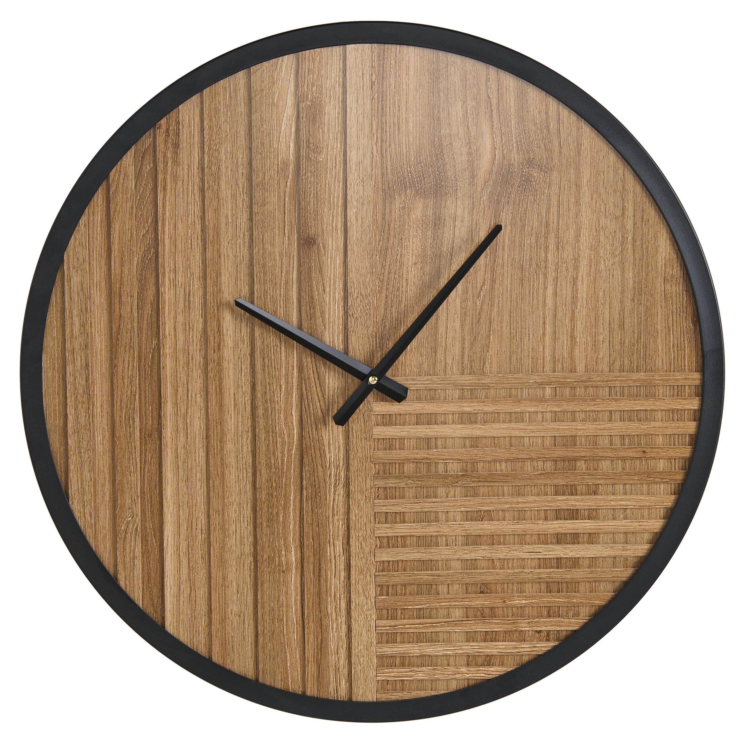 WANDUHR Braun Durtal - Schwarz/Braun, Kunststoff (60/60/3cm) - Beliani