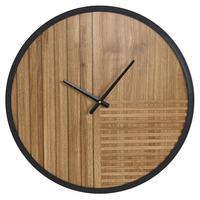 WANDUHR Braun Durtal - Schwarz/Braun, Kunststoff (60/60/3cm) - Beliani