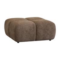 POLSTERHOCKER Vega - Braun, Holzwerkstoff/Textil (90/45/90cm) - Fun Möbel