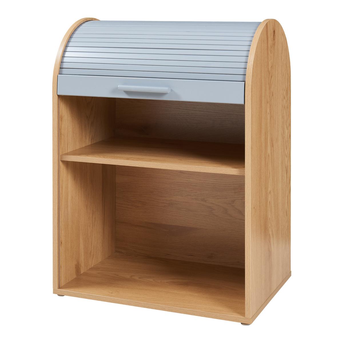ROLLLADENSCHRANK Kavlinge - Naturfarben/Grau, Holz/Holzwerkstoff (60/80/40cm) - [en.casa]