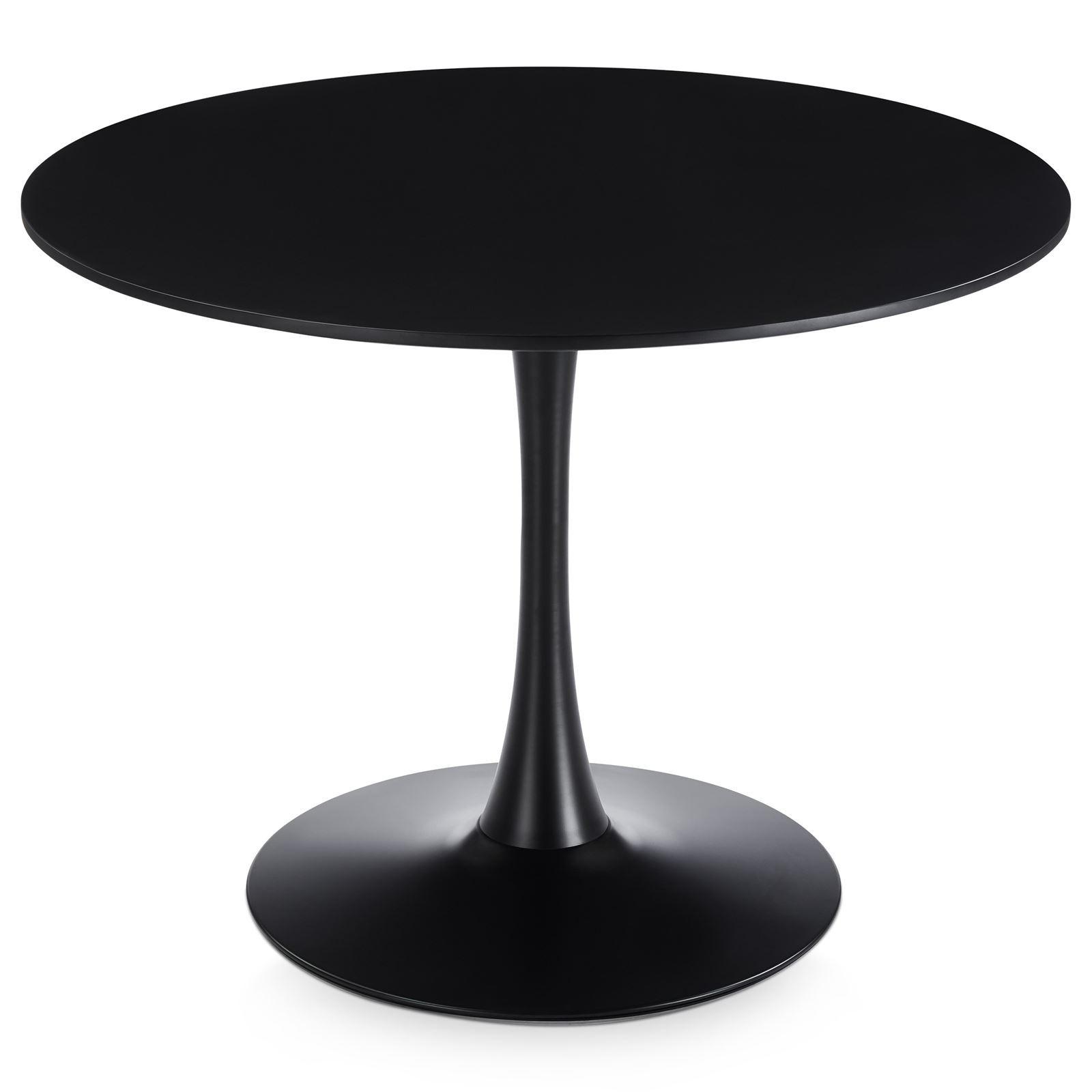 ESSTISCH LOIRE schwarz - Schwarz, Holzwerkstoff/Metall (100/100/73cm) - IDIMEX